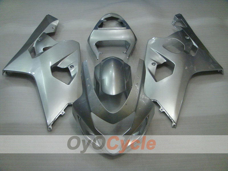 Kit de carenado por inyección para GSXR600 04-05 - Plata - Estilo de fábrica #OYO87901358
