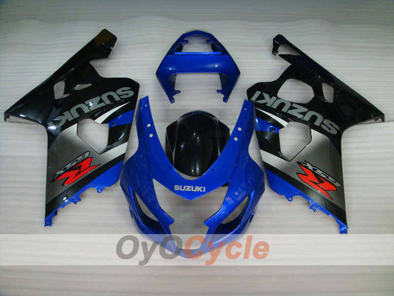 Kit de carenado por inyección para GSXR600 04-05 - Azul, Negro - Estilo de fábrica #OYO87901359