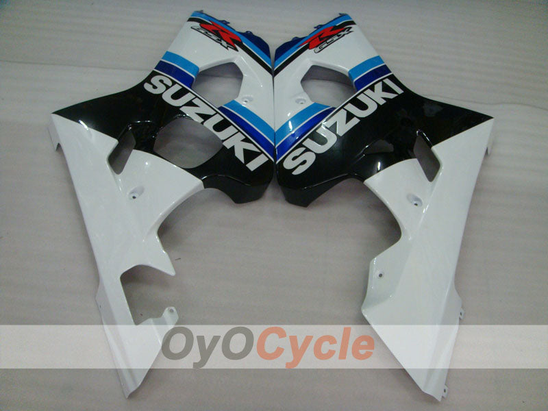 Carenado de inyección para GSX R750 04-05 - Blanco, Negro - Estilo de fábrica #OYO87901187