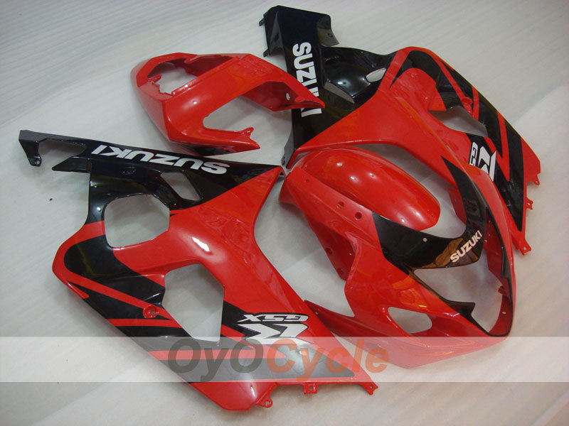 Kit de carenado por inyección para GSX R750 04-05 - Rojo, Negro - Estilo de fábrica #OYO87901192