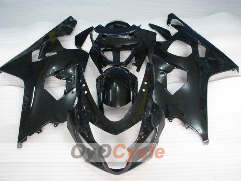 Kit de carenado por inyección para GSX R750 04-05 - Negro - Estilo de fábrica #OYO87901196
