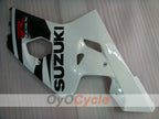 Kit de carenado de inyección para GSXR600 04-05 - Blanco, Negro - Estilo de fábrica #OYO87901374