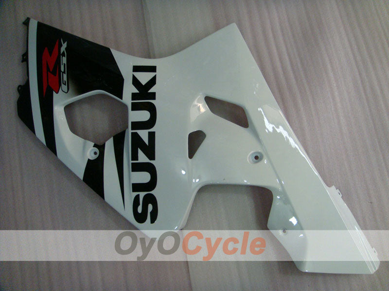 Kit de carenado de inyección para GSXR600 04-05 - Blanco, Negro - Estilo de fábrica #OYO87901374