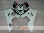 Kit de carenado de inyección para GSXR600 04-05 - Blanco, Negro - Estilo de fábrica #OYO87901374