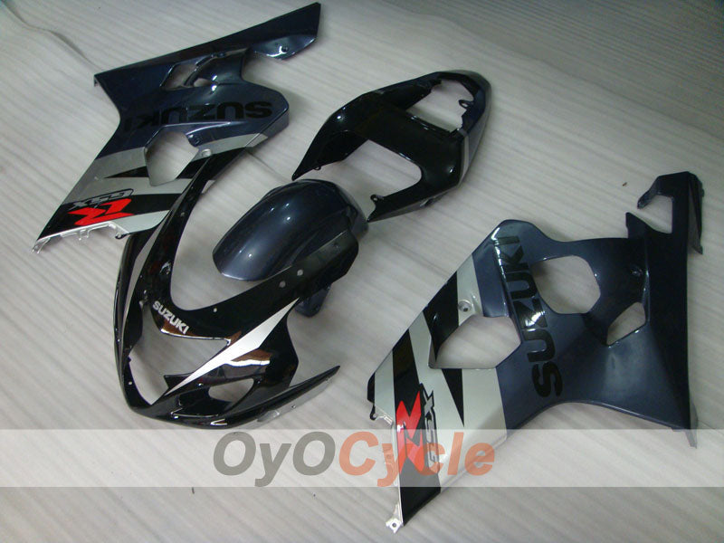 Kit de carenado por inyección para GSX R750 04-05 - Negro, Gris - Estilo de fábrica #OYO87901212