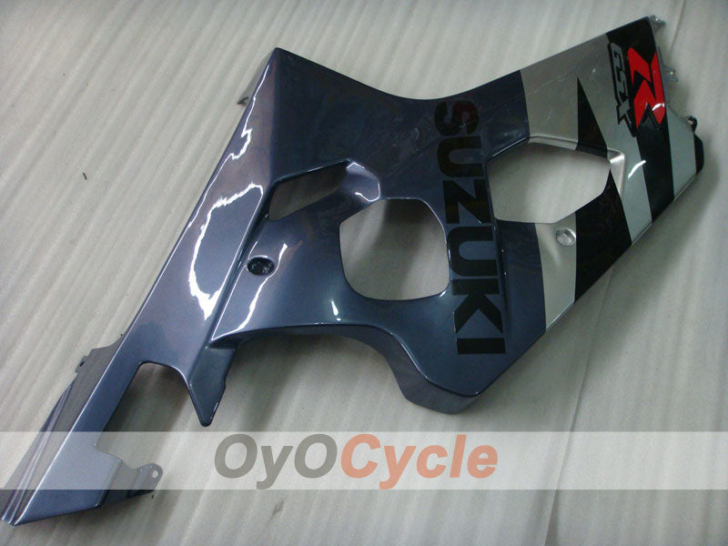 Kit de carenado por inyección para GSXR600 04-05 - Negro, Plata - Estilo de fábrica #OYO87901378