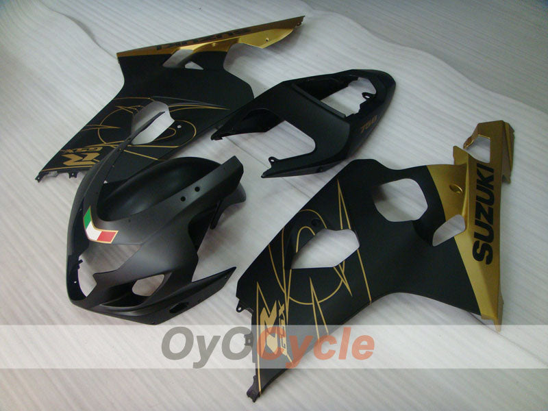 Kit de carenado por inyección para GSX R750 04-05 - Negro, Dorado, Mate - Estilo de fábrica #OYO87901217 Imagen secundaria del producto