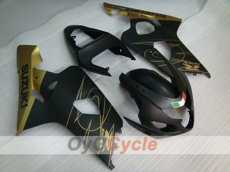 Kit de carenado de inyección para GSXR600 04-05 - Amarillo, Negro, Mate - Estilo de fábrica #OYO87901387 Imagen principal del producto