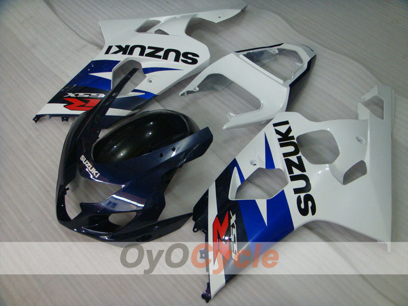 Kit de carenado de inyección para GSXR600 04-05 - Azul, Blanco - Estilo de fábrica #OYO87901389