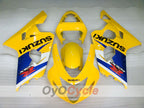 Kit de carenado por inyección para GSX R750 04-05 - Amarillo, Azul - Estilo de fábrica #OYO87901219