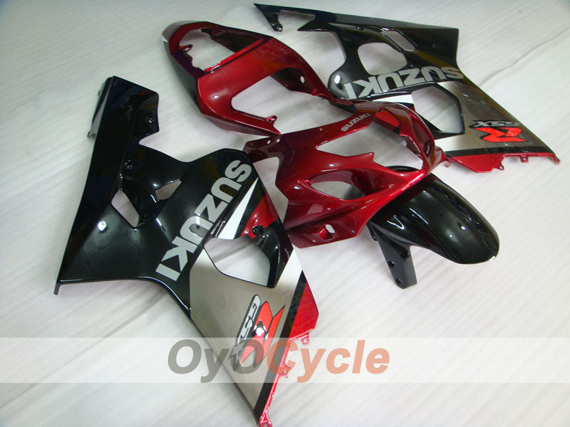 Kit de carenado por inyección para GSXR600 04-05 - Rojo, Negro - Estilo de fábrica #OYO87901392 Imagen principal del producto