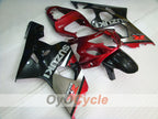 Kit de carenado por inyección para GSX R750 04-05 - Rojo, Plata - Estilo de fábrica #OYO87901220