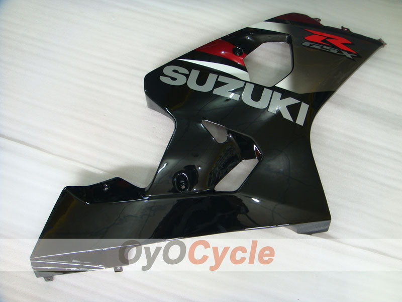 Kit de carenado por inyección para GSX R750 04-05 - Rojo, Plata - Estilo de fábrica #OYO87901220