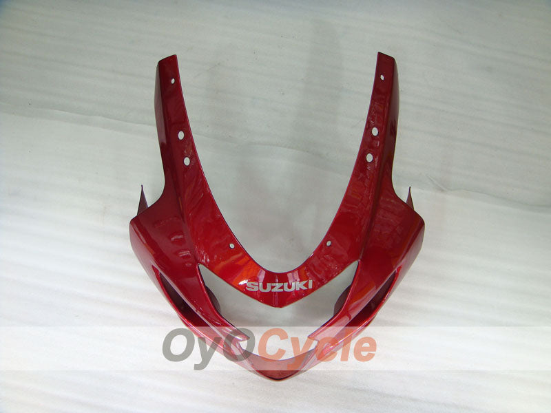 Kit de carenado por inyección para GSX R750 04-05 - Rojo, Plata - Estilo de fábrica #OYO87901220
