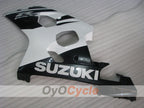 Kit de carenado por inyección para GSXR600 04-05 - Blanco, Negro - Estilo de fábrica #OYO87901395