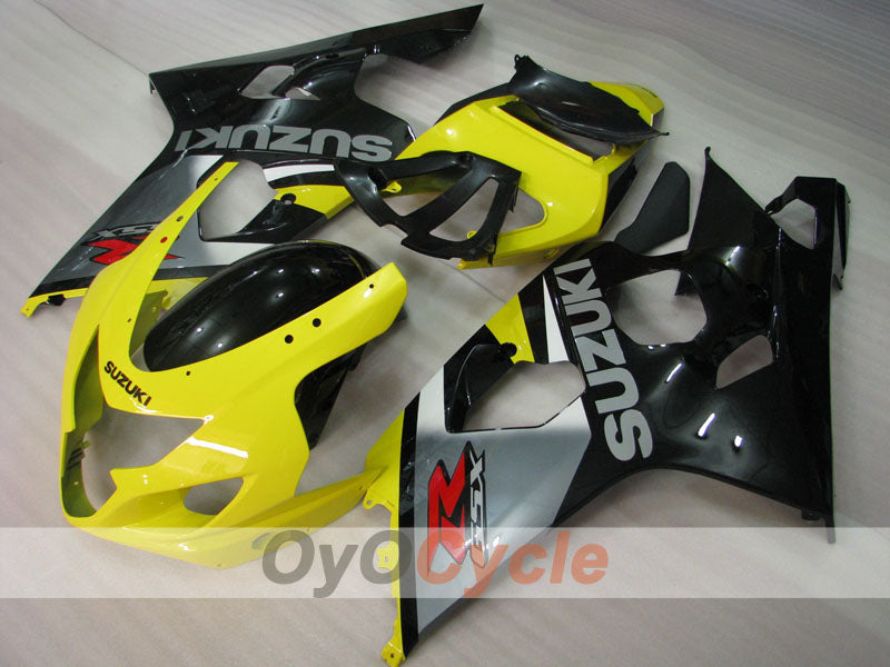 Carenado de inyección para GSX R750 04-05 - Amarillo, Negro - Estilo de fábrica #OYO87901222