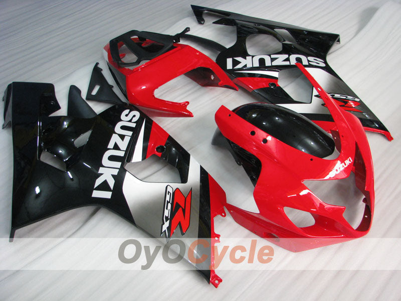 Kit de carenado por inyección para GSX R750 04-05 - Rojo, Negro - RK #OYO87905277