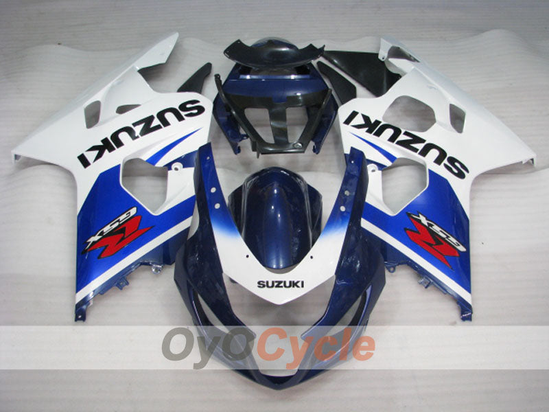 Kit de carenado por inyección para GSX R750 04-05 - Azul, Blanco - Estilo de fábrica #OYO87901228 Imagen secundaria del producto