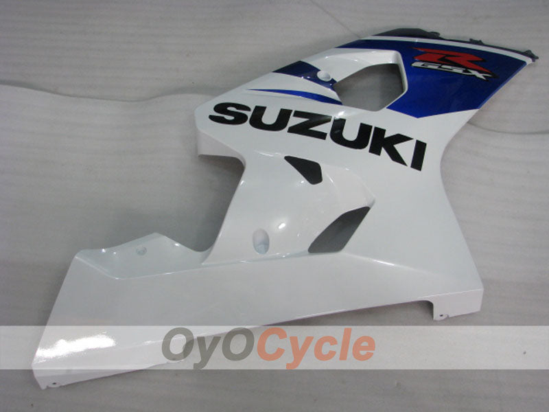 Carenado de inyección para GSXR600 04-05 - Azul, Blanco - Estilo de fábrica #OYO87901406