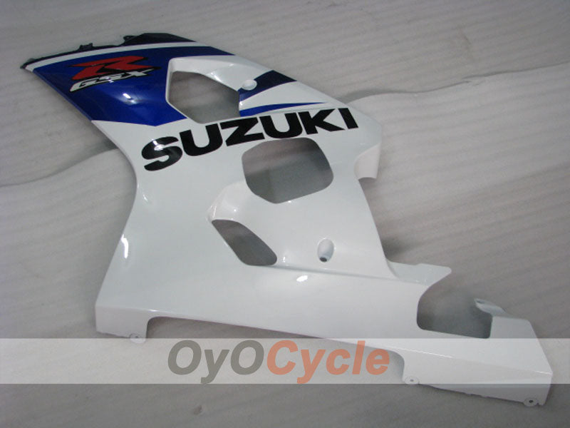 Carenado de inyección para GSXR600 04-05 - Azul, Blanco - Estilo de fábrica #OYO87901406