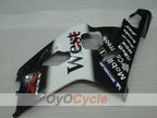 Kit de carenado por inyección para GSXR600 04-05 - Blanco, Negro - Oeste #OYO87901423