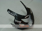 Kit de carenado por inyección para GSXR600 04-05 - Blanco, Negro - Oeste #OYO87901423