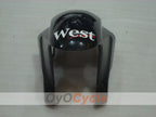 Kit de carenado por inyección para GSXR600 04-05 - Blanco, Negro - Oeste #OYO87901423