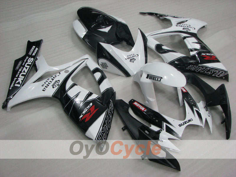 Kit de carenado por inyección para GSX R600 06-07 - Blanco, Negro - Corona, MOTUL #OYO87901434 Imagen principal del producto