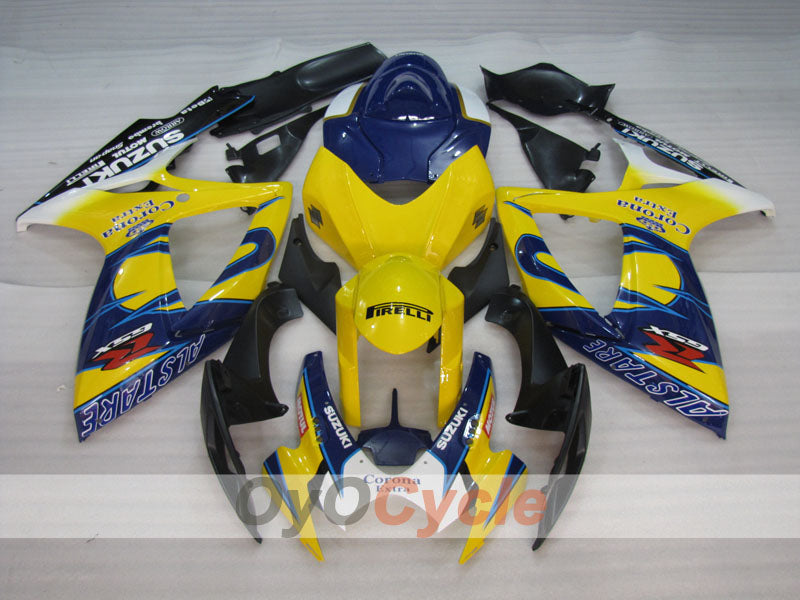 Kit de carenado por inyección para GSX R600 06-07 - Amarillo, Azul - Corona, MOTUL #OYO87901435 Imagen secundaria del producto