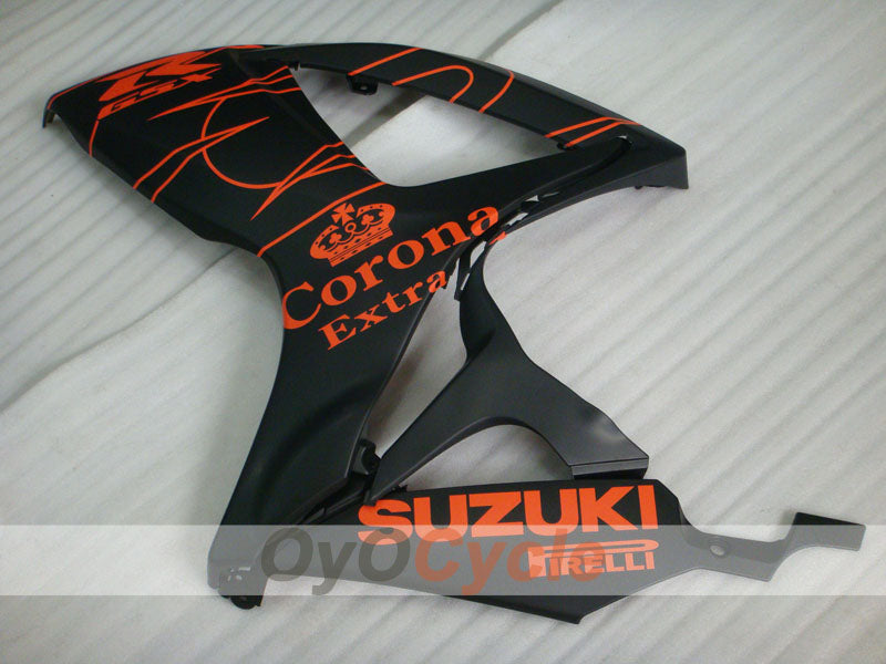 Kit de carenado de inyección para GSX R750 06-07 - Naranja, Negro - Corona #OYO87901267