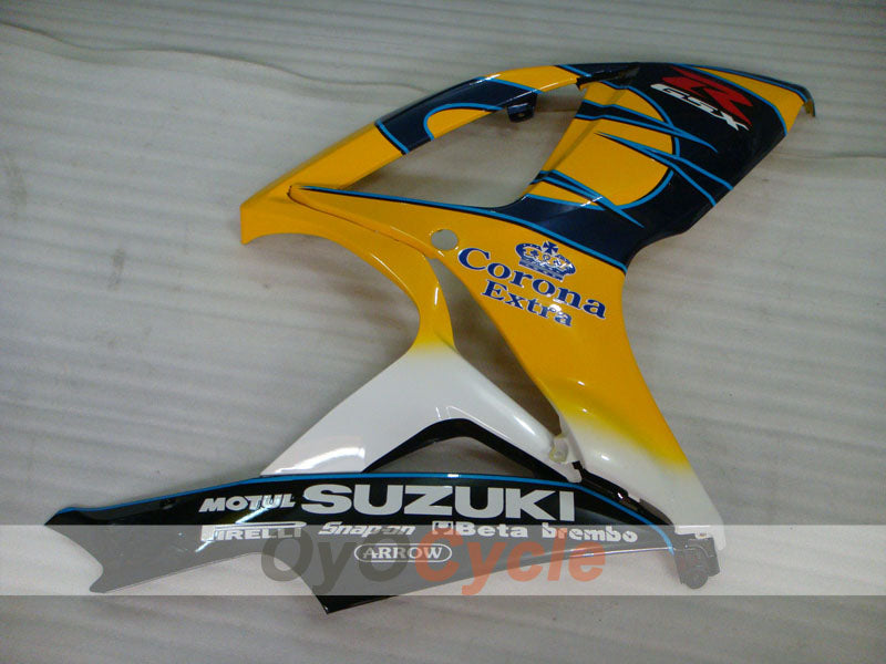 Carenado de inyección para GSX R600 06-07 - Amarillo, Negro - Corona, MOTUL #OYO87901437
