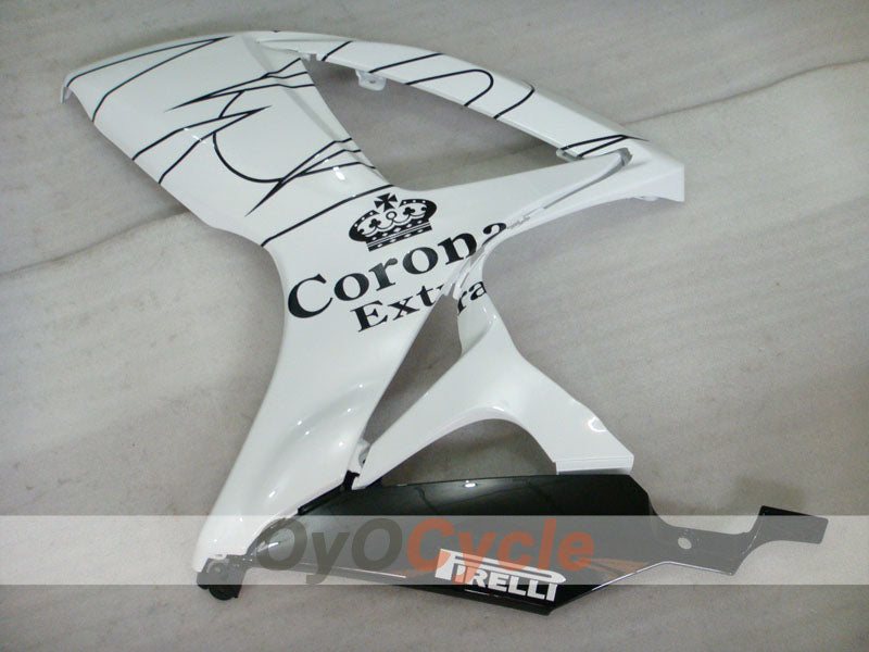Carenado de inyección para GSX R600 06-07 - Blanco, Negro - Corona, MOTUL #OYO87901438