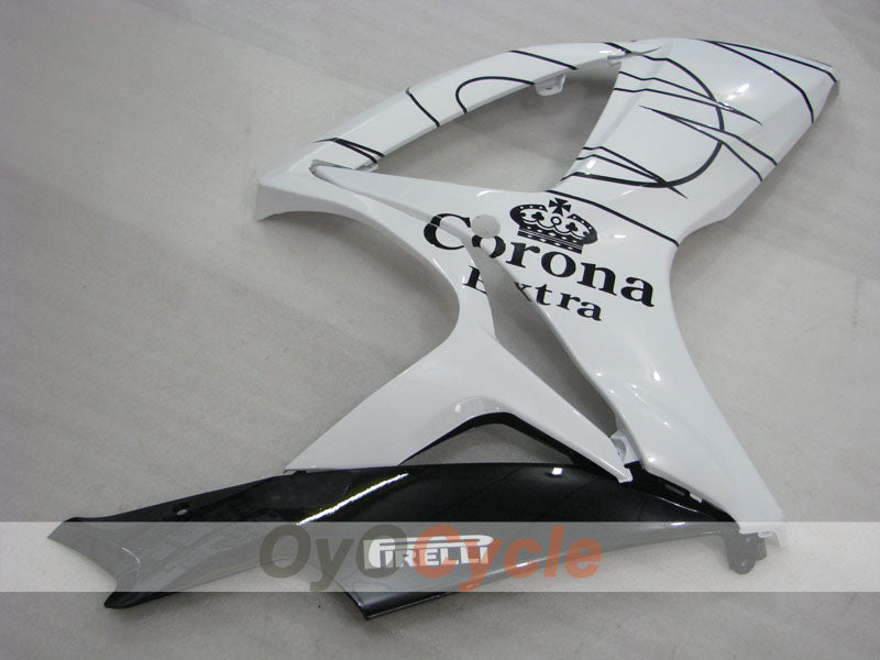Kit de carenado por inyección para GSX R600 06-07 - Blanco, Negro - Corona #OYO87901441