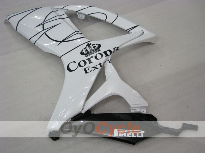 Kit de carenado por inyección para GSX R600 06-07 - Blanco, Negro - Corona #OYO87901441