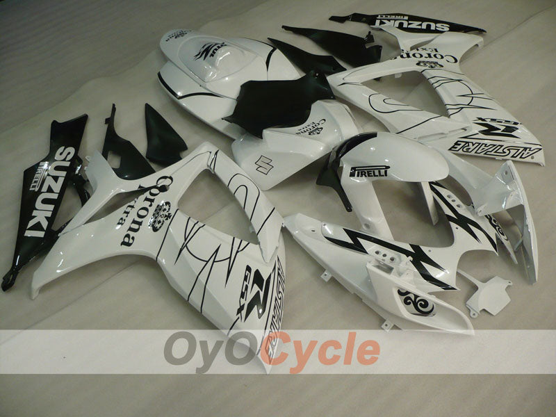 Carenado de inyección para GSX R750 06-07 - Blanco, Negro - Corona #OYO87901272 Imagen secundaria del producto
