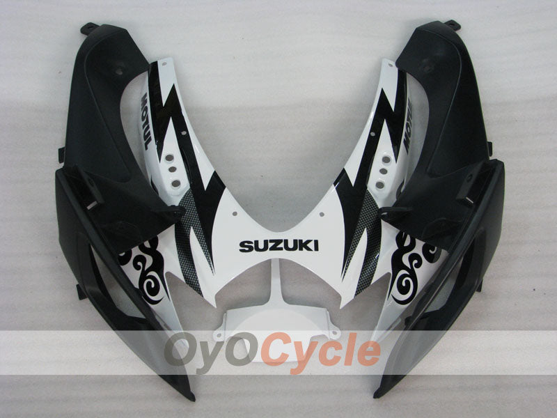Kit de carenado por inyección para GSX R600 06-07 - Blanco, Negro - Corona #OYO87901446
