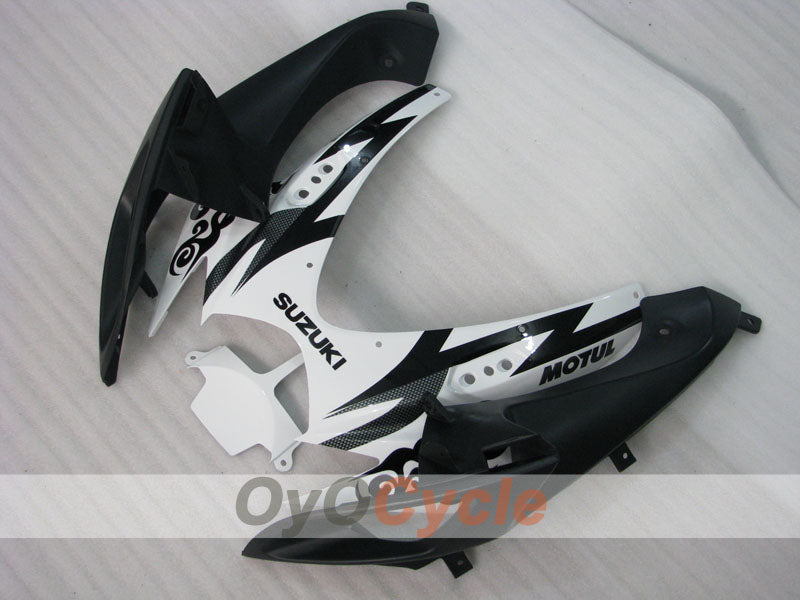 Kit de carenado por inyección para GSX R600 06-07 - Blanco, Negro - Corona #OYO87901446