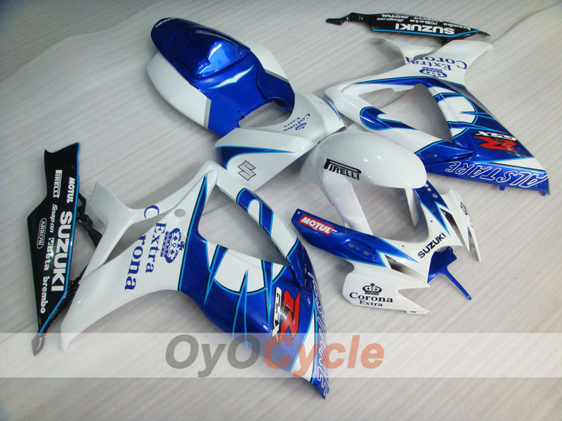 Carenado inyectado para GSX R750 06-07 - Azul, Blanco - Corona #OYO87901275