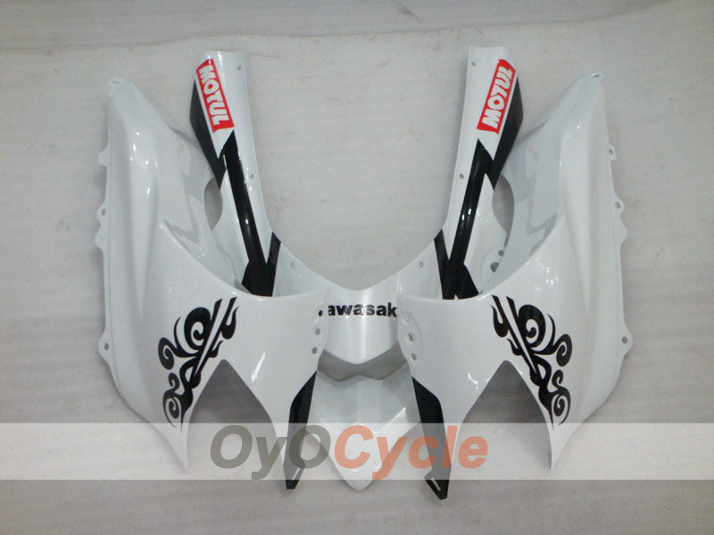 Kit de carenado por inyección para NINJA ZX-10R 04-05 - Blanco, Negro - Corona #OYO87901494