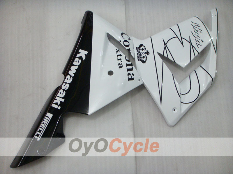 Kit de carenado por inyección para NINJA ZX-10R 04-05 - Blanco, Negro - Corona #OYO87901494