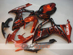 Kit de carenado por inyección para GSX R600 06-07 - Naranja, Negro - Llama #OYO87901497