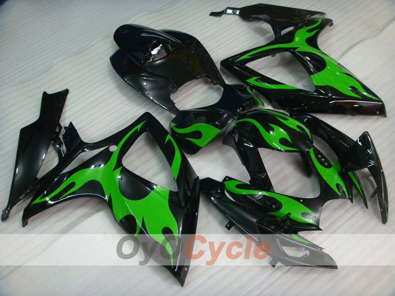 Kit de carenado por inyección para GSX R750 06-07 - Verde, Negro - Llama #OYO87901293 Imagen secundaria del producto