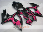 Kit de carenado por inyección para GSX R600 06-07 - Rojo, Negro - Llama #OYO87901503
