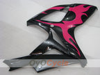 Kit de carenado por inyección para GSX R600 06-07 - Rojo, Negro - Llama #OYO87901503