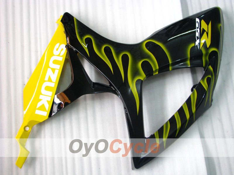 Kit de carenado por inyección para GSX R600 06-07 - Amarillo, Negro - Llama #OYO87901504