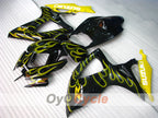Kit de carenado por inyección para GSX R600 06-07 - Amarillo, Negro - Llama #OYO87901504