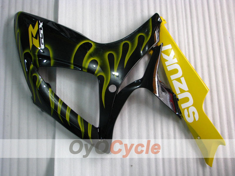 Kit de carenado por inyección para GSX R600 06-07 - Amarillo, Negro - Llama #OYO87901504