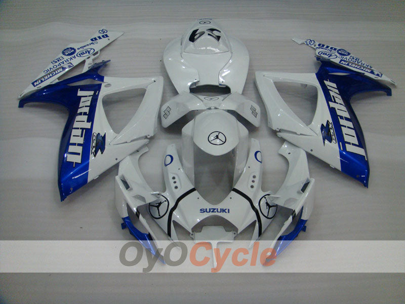 Kit de carenado de inyección para GSX R600 06-07 - Azul, Blanco - Jordan #OYO87901507 Imagen secundaria del producto