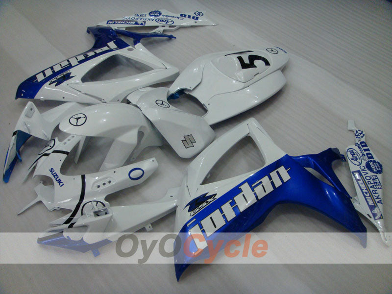 Kit de carenado de inyección para GSX R600 06-07 - Azul, Blanco - Jordan #OYO87901507 Imagen principal del producto