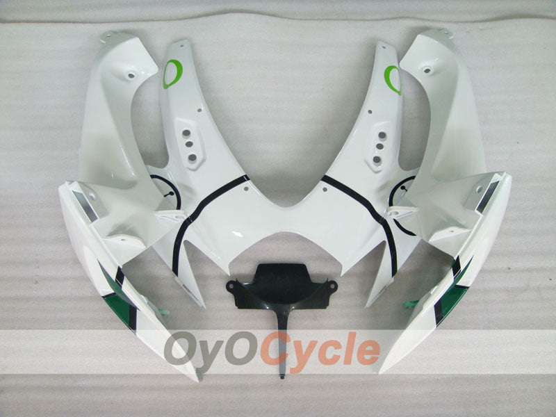Kit de carenado por inyección para GSX R600 06-07 - Verde, Blanco - Jordan #OYO87901508